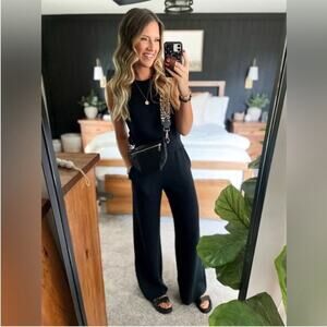 SPANX AirEssentials Sleeveless Jumpsuit in Black M